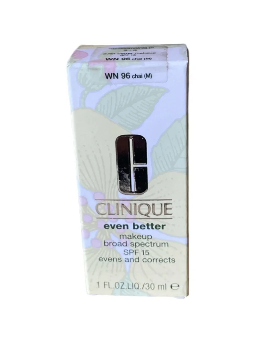 Clinique Even Better Makeup Broad Spectrum SPF 15 WN 96 Chai 1 FL.OZ new